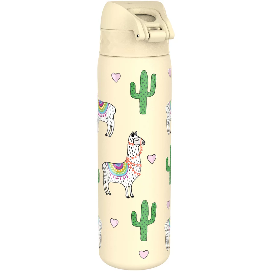 ion8 Trinkflasche auslaufsicher Edelstahl 600 ml Lama  rose