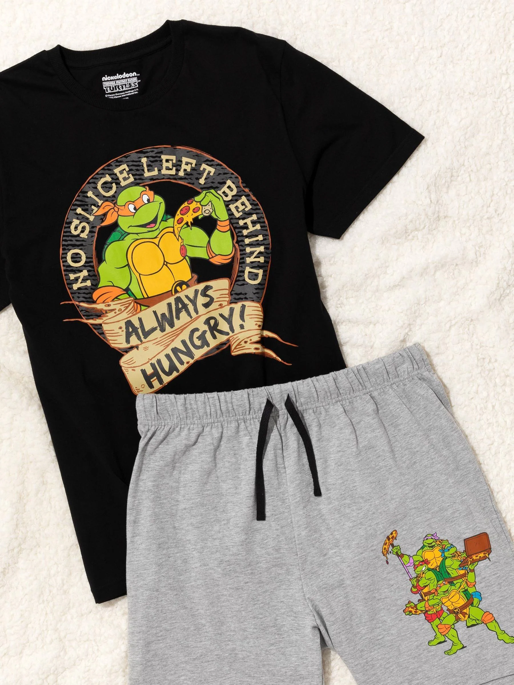 Vanilla Underground Herenpyjama met ninjaschildpaddenprint