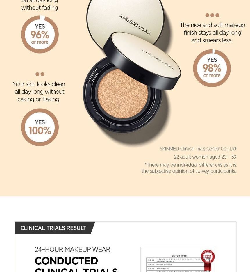 JUNG SAEM MOOL - Essential Skin Nuder Long Wear Cushion Set - 4 kleuren