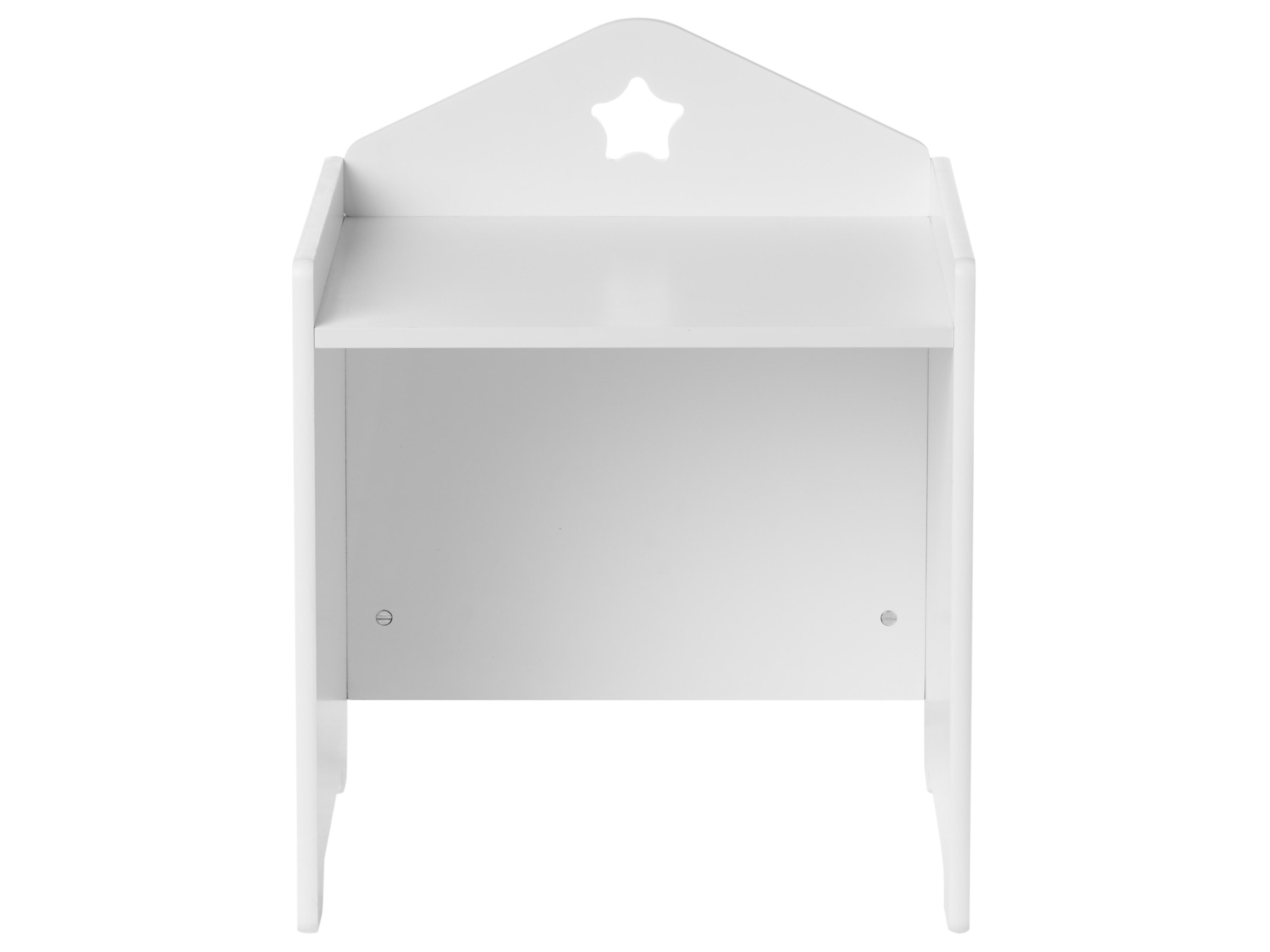 Kindertafel en stoel set ELANORA Wit montessori