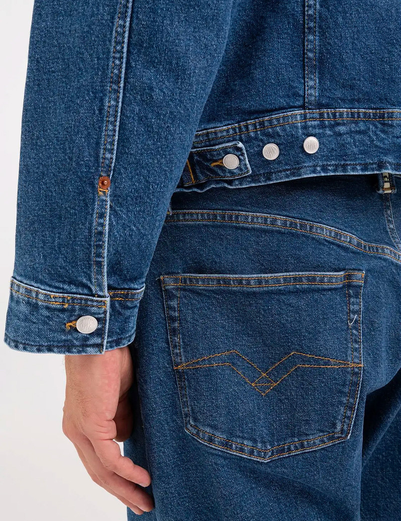 REPLAY BLOUSON EN JEAN HOMME BRUT M8Z1