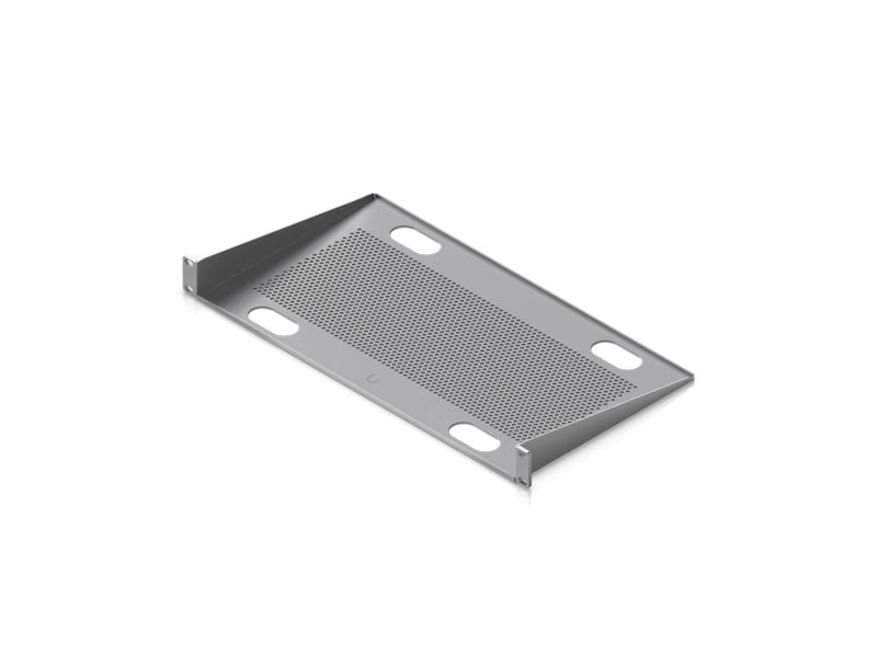 Ubiquiti Fachboden Fixed Rack Shelf 481.4 mm x 250 mm, Grau Fester 1U-Kragarmregalboden zur Montage von Nicht-Rackmount-Geräten in Standard-19