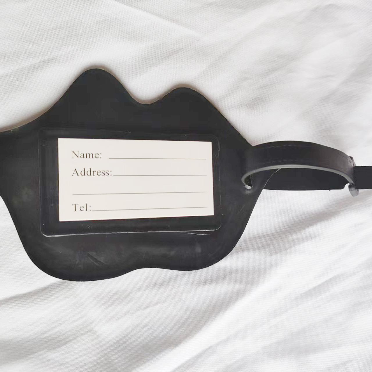 (5er Set) Silikon Kofferanhänger Gepäck Etiketten Luggage Tag mit Adressschild - Lustige Motive