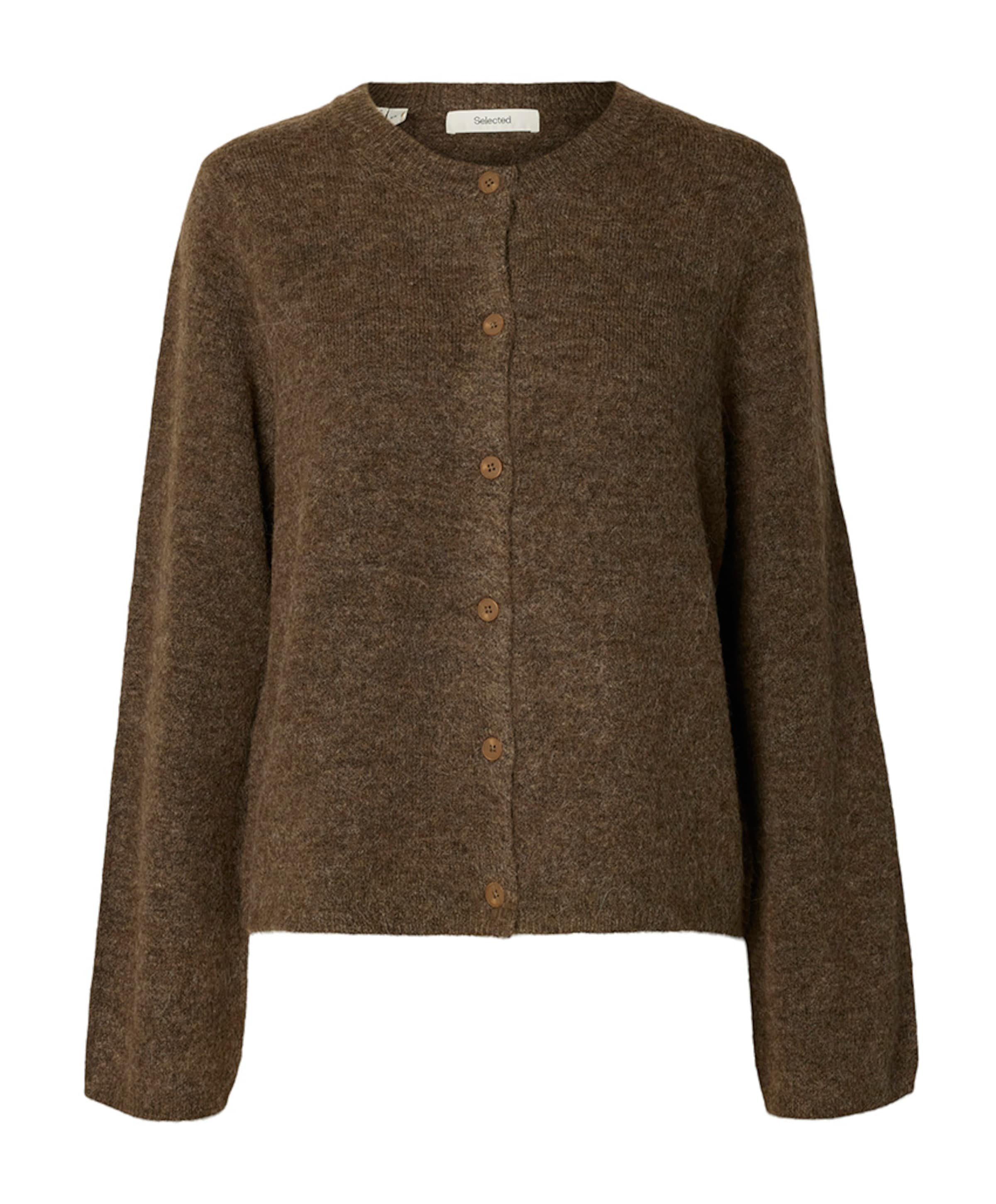 Selected Dames vest bruin