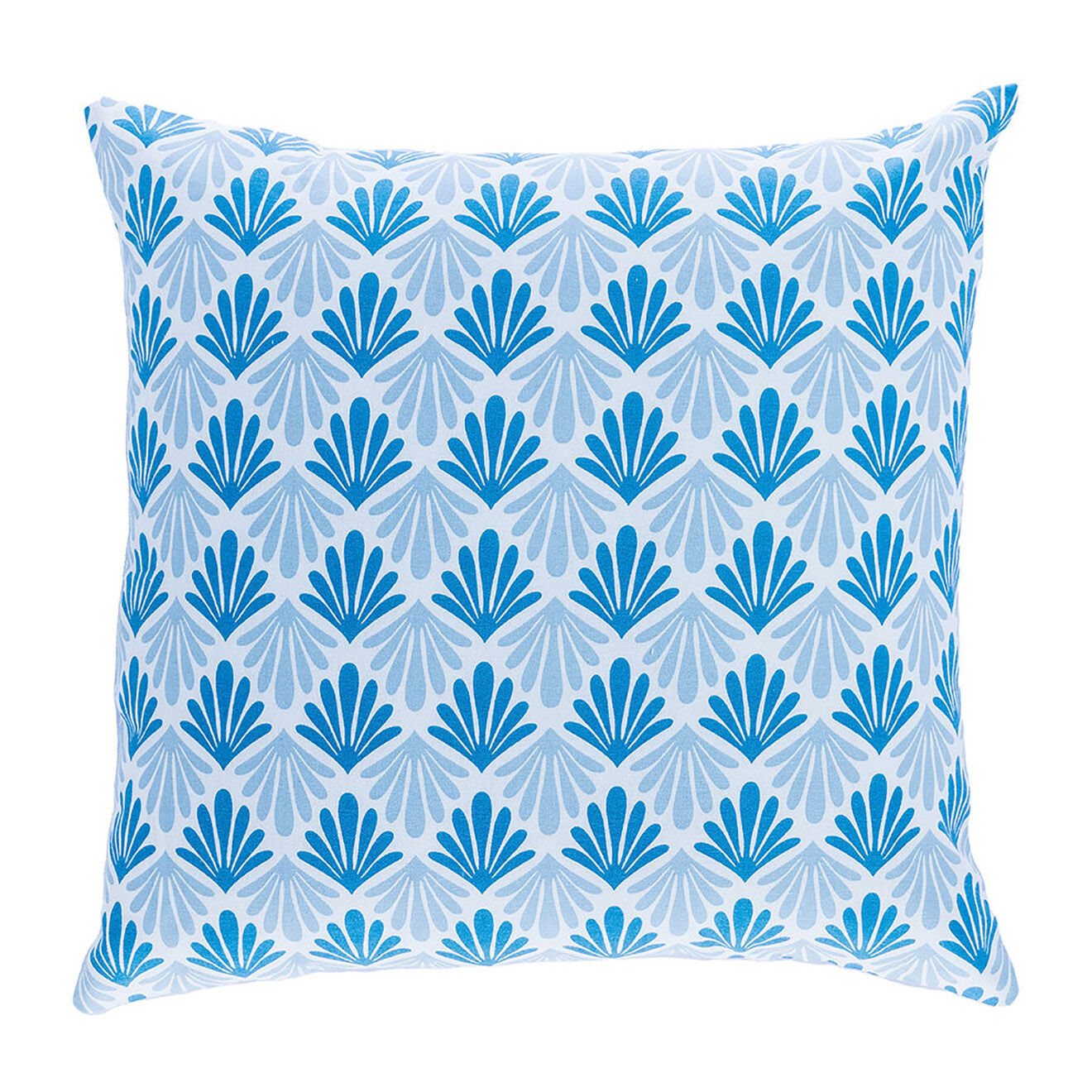Febronie Housse de coussin d'extérieur Peacock bleue - 50x50 cm