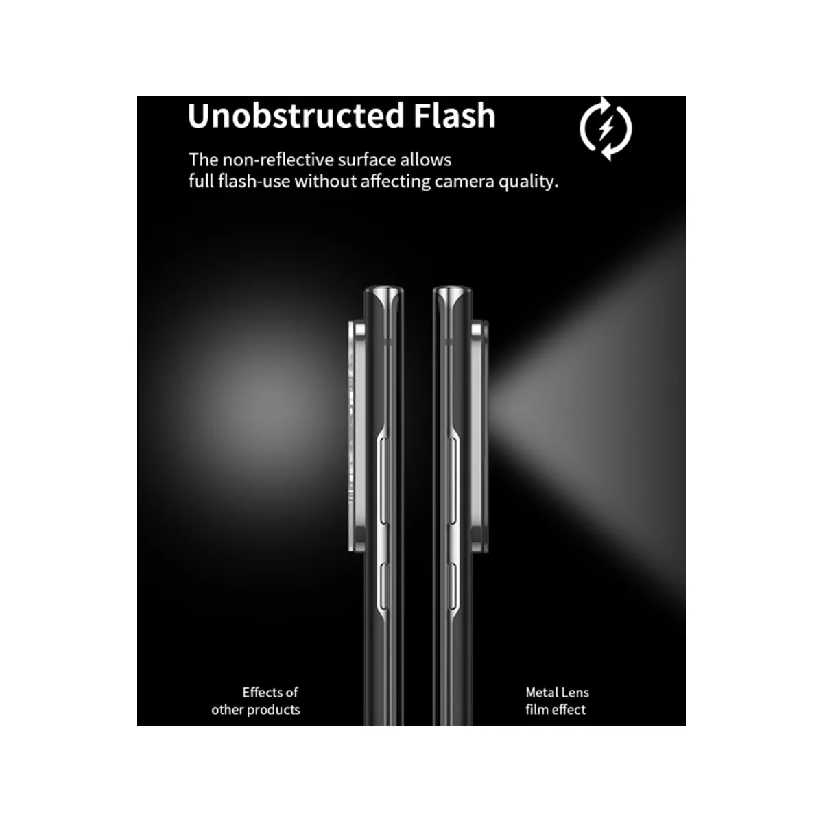 Linsebeskyttelse for Samsung S22 Plus Black