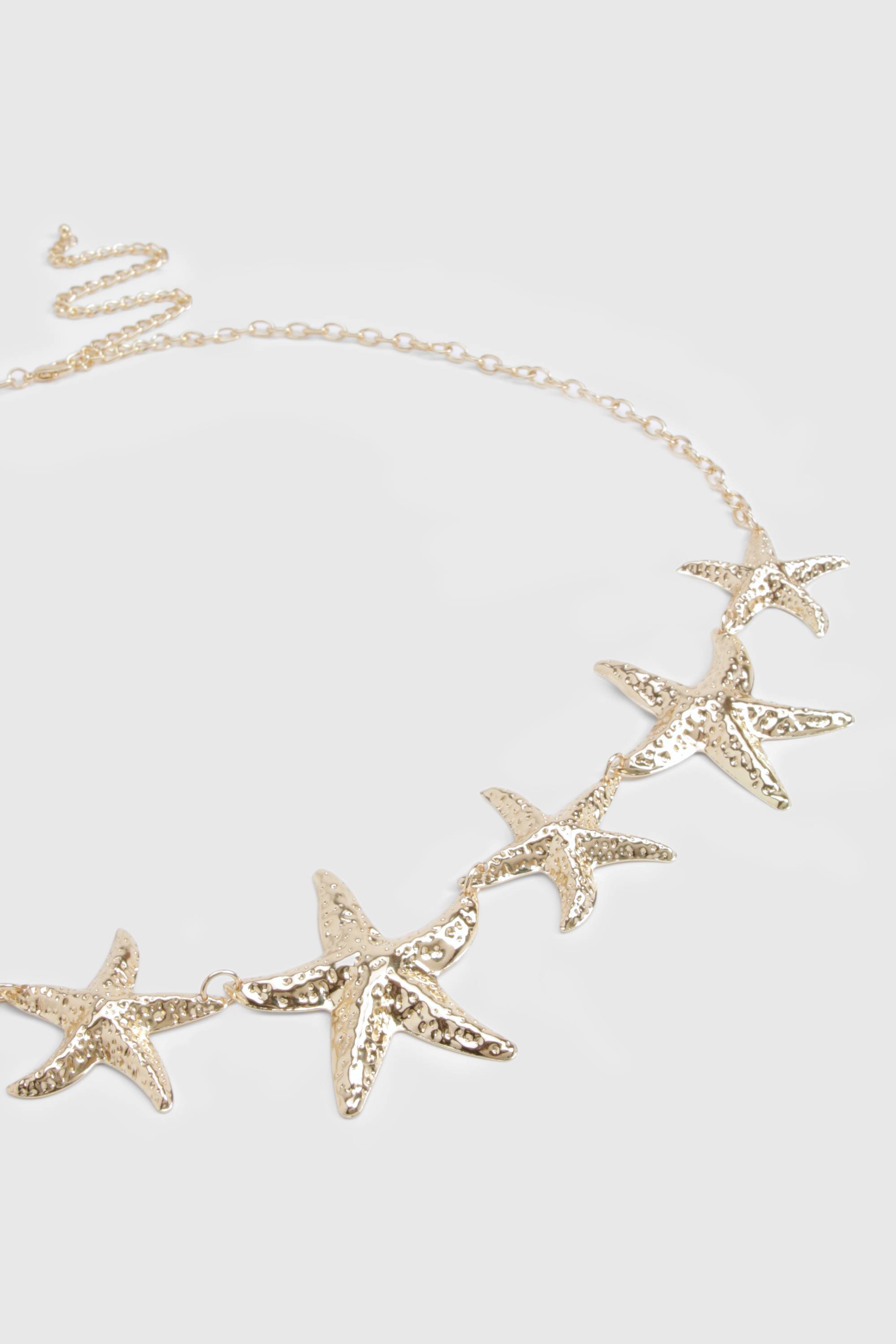 boohoo Chaîne de ventre en or Étoile de Mer
