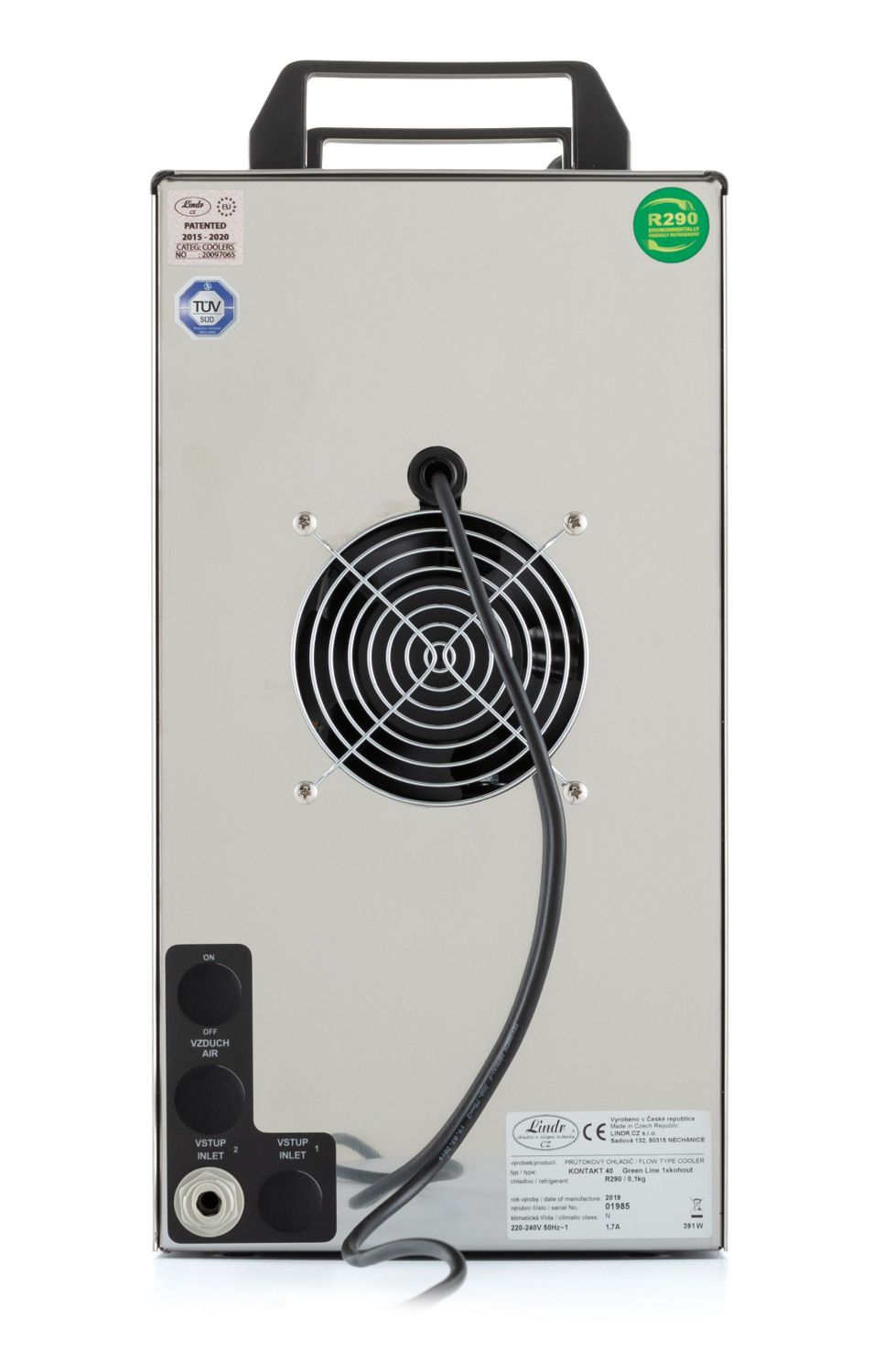 Zapfanlage K 40 Bierzapfanlage 1-leitig Bier Durchlaufkühler, Bierzapfanlage, Trockenkühler, 50 Liter/h, Green Line