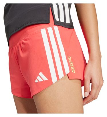 Short splité adidas adizero Gel 3inch Rouge Femme