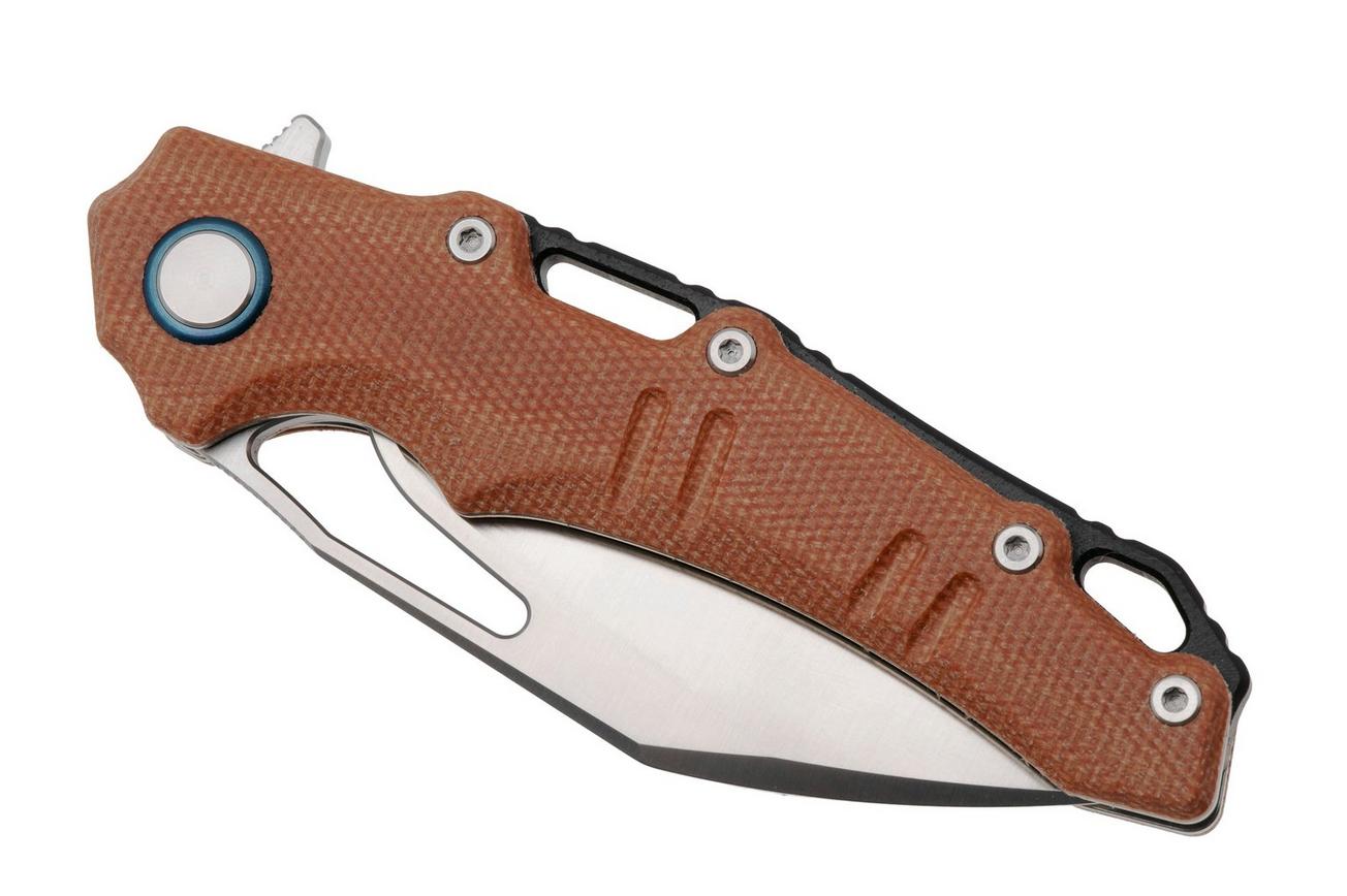 Rough Ryder RR2611 Satin D2, Brown Micarta, zakmes