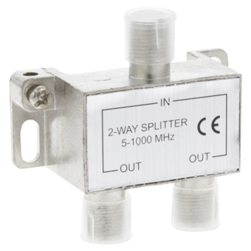 Q-Link coax F-splitter 2-weg/3F-connector