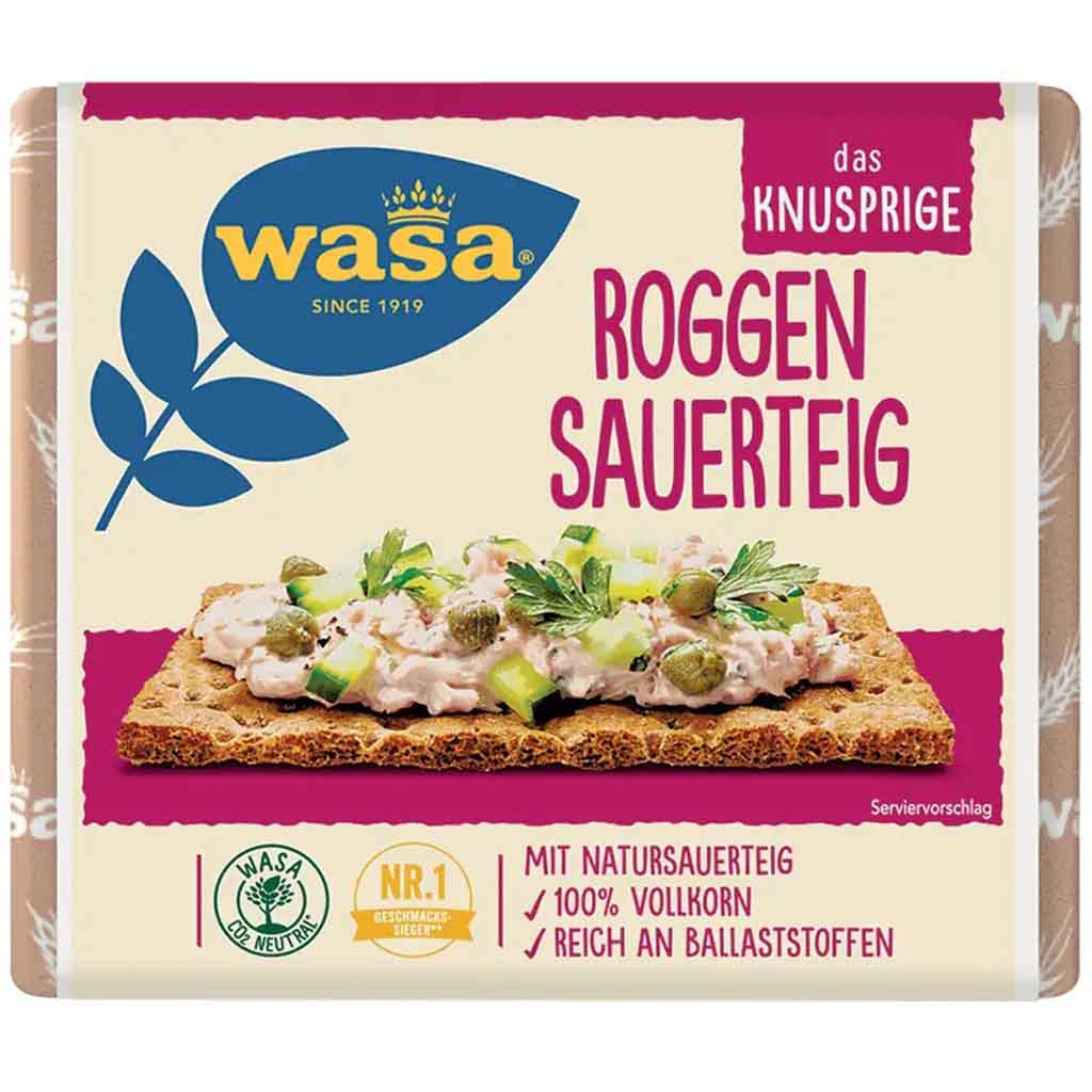 Wasa Knäckebrot Roggen Sauerteig 235g MHD:31.8.25