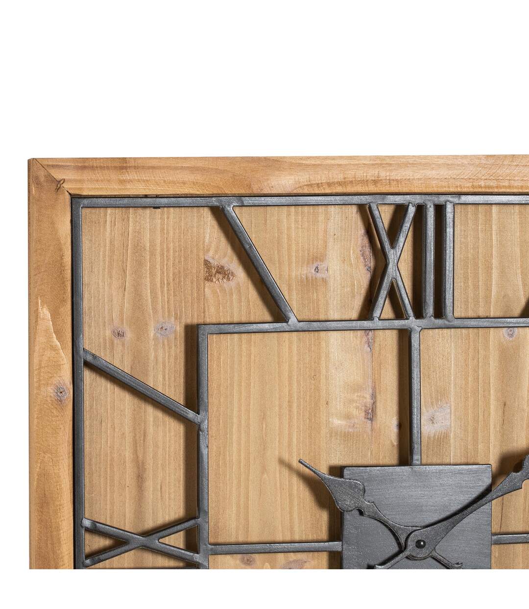 Hill Interiors - Horloge murale WILLISTON (Marron / Noir) (90 cm x 5 cm x 90 cm) - UTHI4203