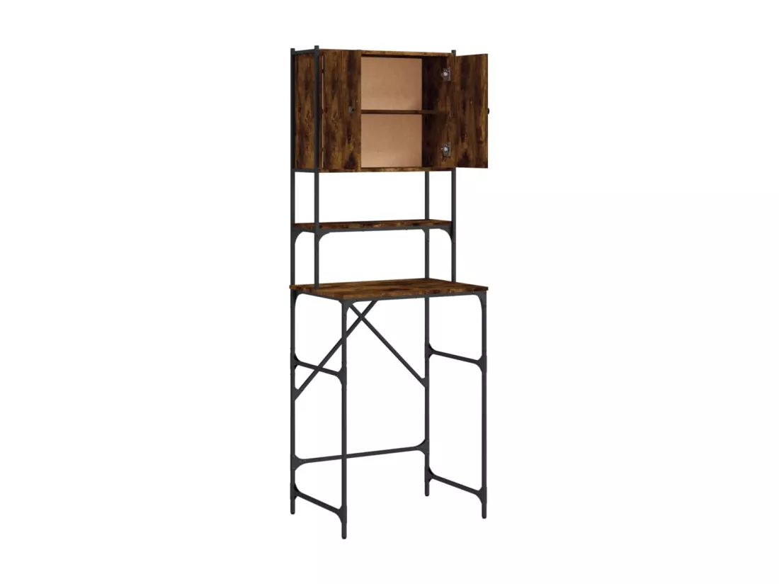 Armoire de machine à laver chêne fumé 68x48,5x194 cm