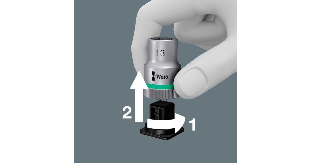 Wera8100 SC 11 Zyklop Metalen ratelset gereedschapsset  (Zwart/groen, 28-delig, volledig metalen omschakelbare ratel)