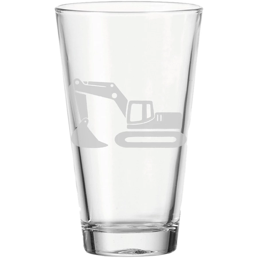 Luxentu Kinderbecher Bagger 300 ml transparent