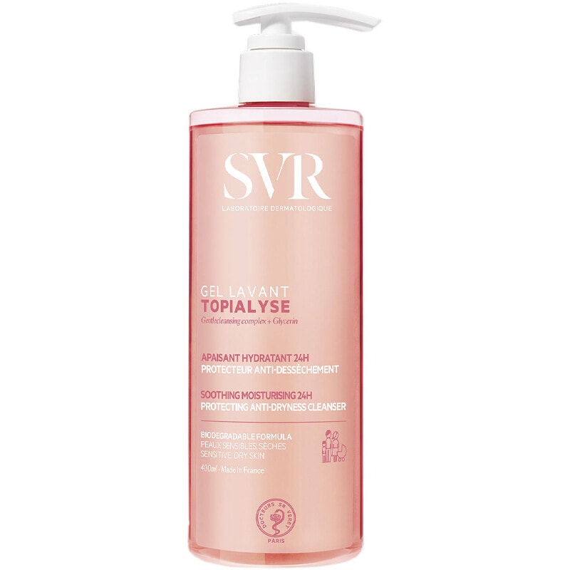 Gel lavant apaisant & hydratant - Topialyse - Peaux sensibles à sèches - Corps - 400 ml