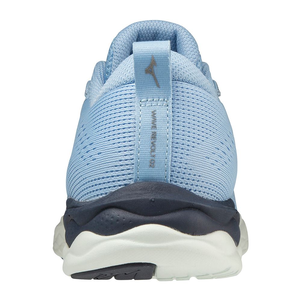 Mizuno WAVE REVOLT 2 - Chaussures running Femme placidb/metallicg/polarn