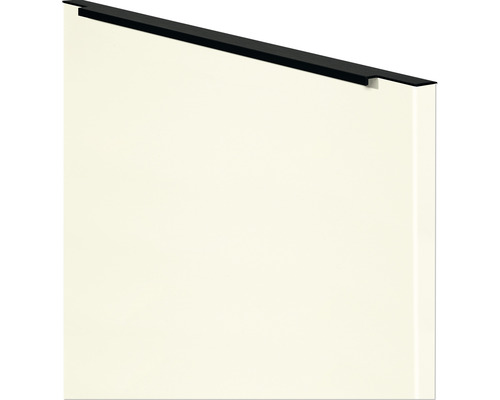 Badkamermeubelset NOBILIA Programma 1 BxHxD 210 x 169,1 x 48,7 cm, frontkleur eiken naturel, met witte wastafelkast en spiegel met LED-verlichting, halfhoge kast, onderkast, greeplijst zwart 111