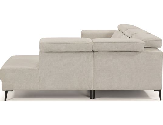 CONCEPT1 - Canapé tissu Mali 2 relax électrique beige angle droite
