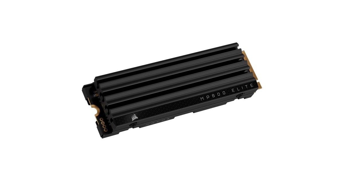 CorsairMP600 ELITE HS 1 TB SSD  (Zwart, CSSD-F1000GBMP600EHS, PCIe Gen 4.0 x4, NVMe 1.4, M.2 2280)