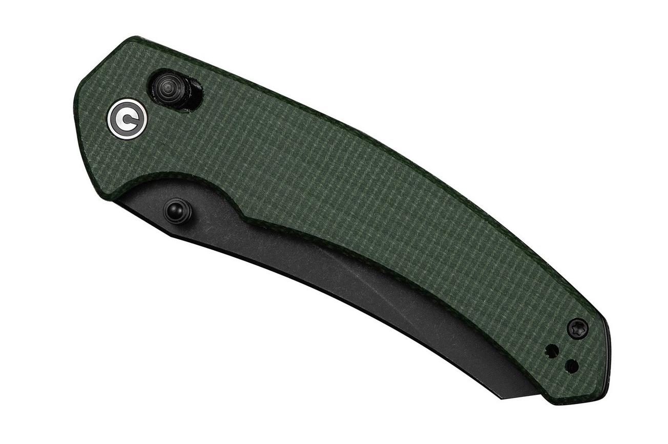 Civivi Sixgill C24050-3 Black Stonewashed Green Canvas Micarta, zakmes, Gavko design