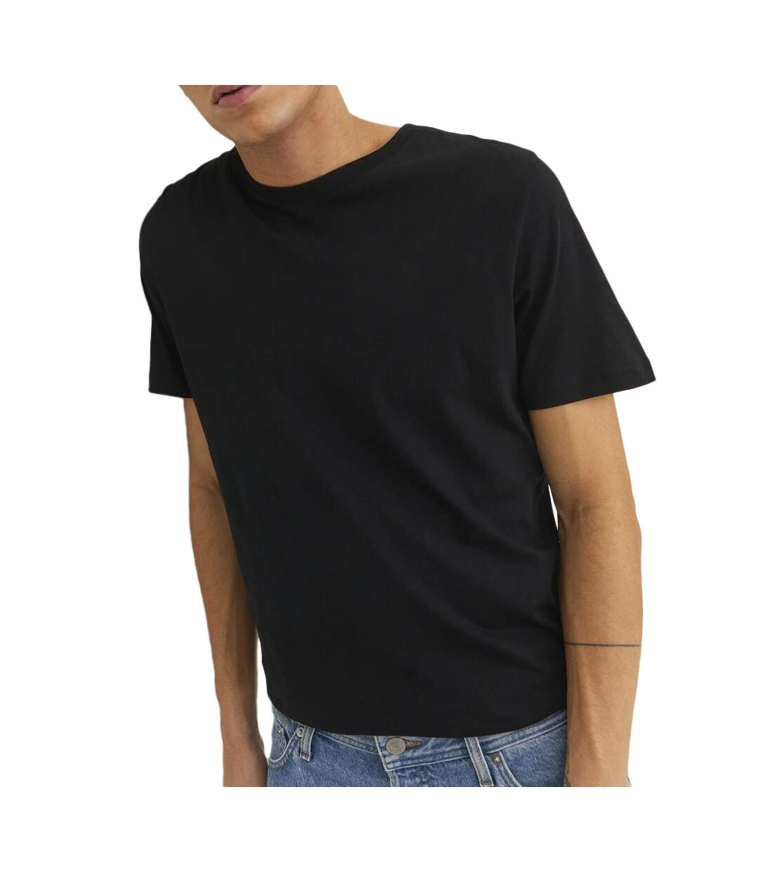 T-shirt Noir Homme Jack & Jones Basic