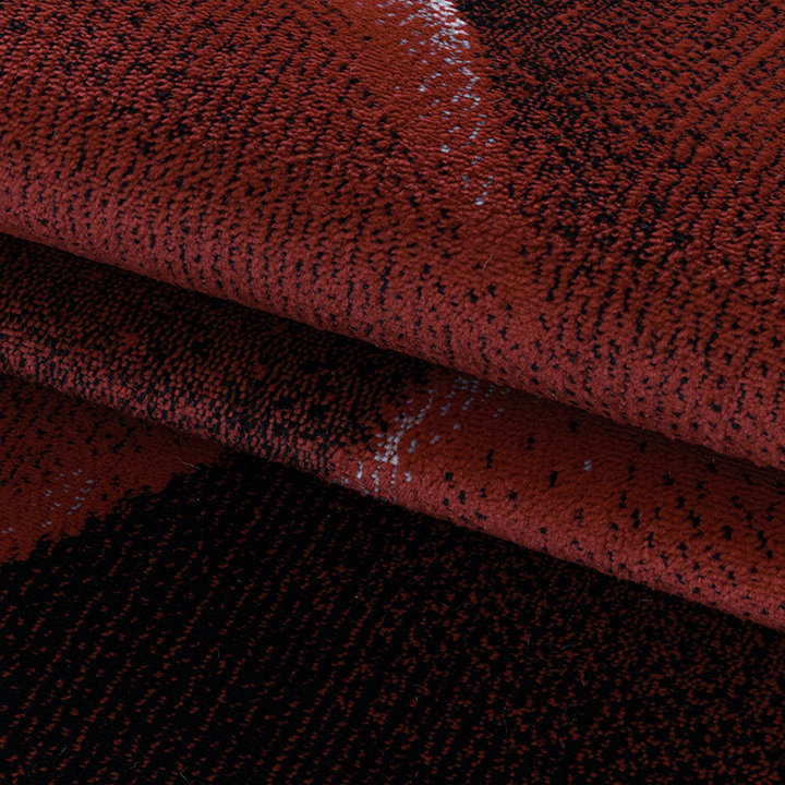 Modern vloerkleed - Streaky Lines Rood | Modern design