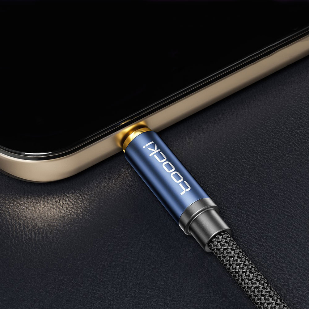 (1m) 3.5mm Klinke Audio Stecker auf 3.5 mm Klinke Stecker Stereo AUX geflochtenes Kabel - Blau