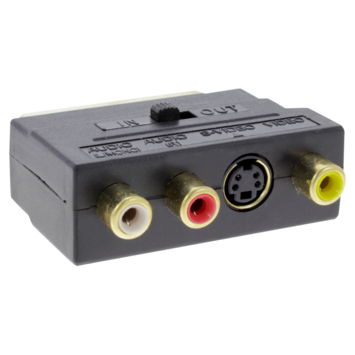 Q-Link scart adapter/schakelaar scart/3XRCA/SVHS