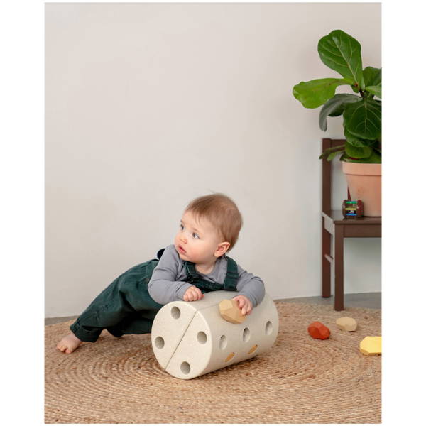 MODUMODU   Kinderhocker sand grey/honey yellow