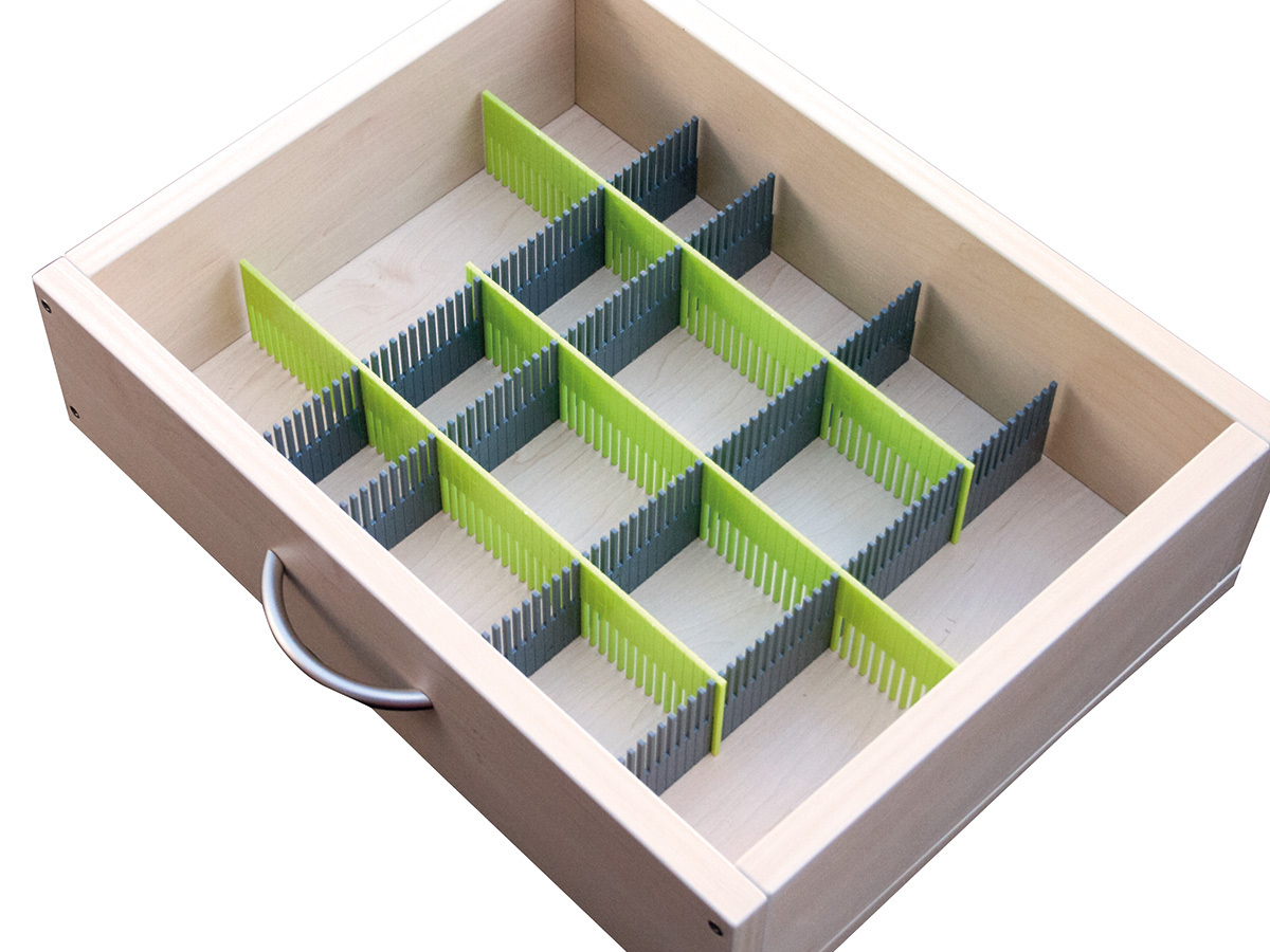 Purvario lade organizer - Lime