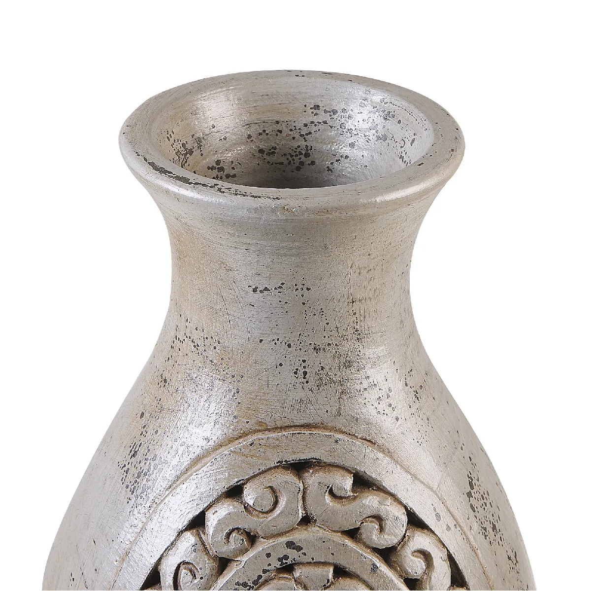 Beliani Vase Handmade - 51 cm Gris