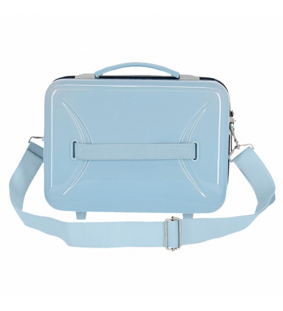 Bolsa Joumma Neceser ABS Enjoy Minnie Heart Adaptável Azul - 29x21x15cm -