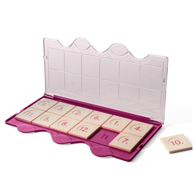 mini LÜK®- Kontrollgerät - pink mit Klarsichtdeckel