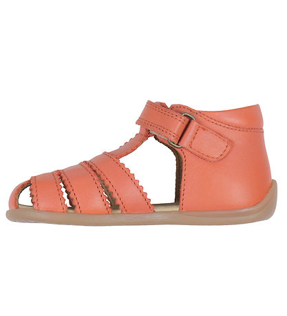 Pom Pom Sandalen - Vorspeisen Scallop Klettband - Rose Melone