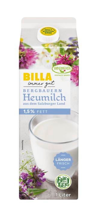 BILLA Heumilch länger frisch 1.5%