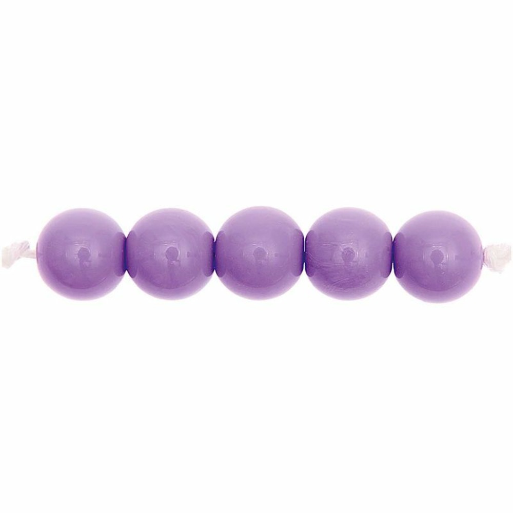 24 perles rondes 10 mm - lilas