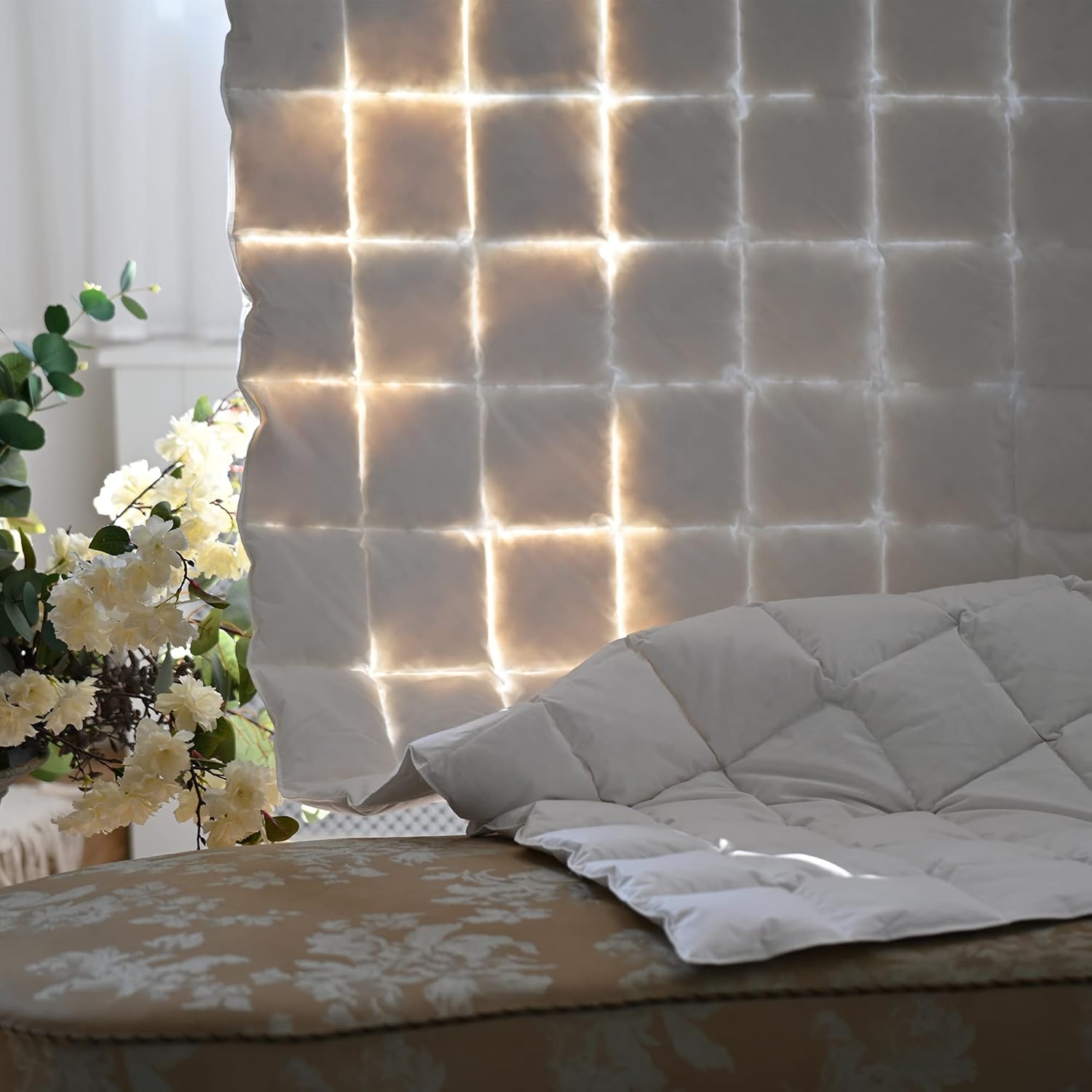 Aura® Luxus Sommer Daunendecke 135x200 cm leicht | Luxe 90% ungarische Gänsedaunen Klasse I | Baumwolle Oeko-TEX® Standard 100 | Allergikergeeignet Sommer Bettdecke