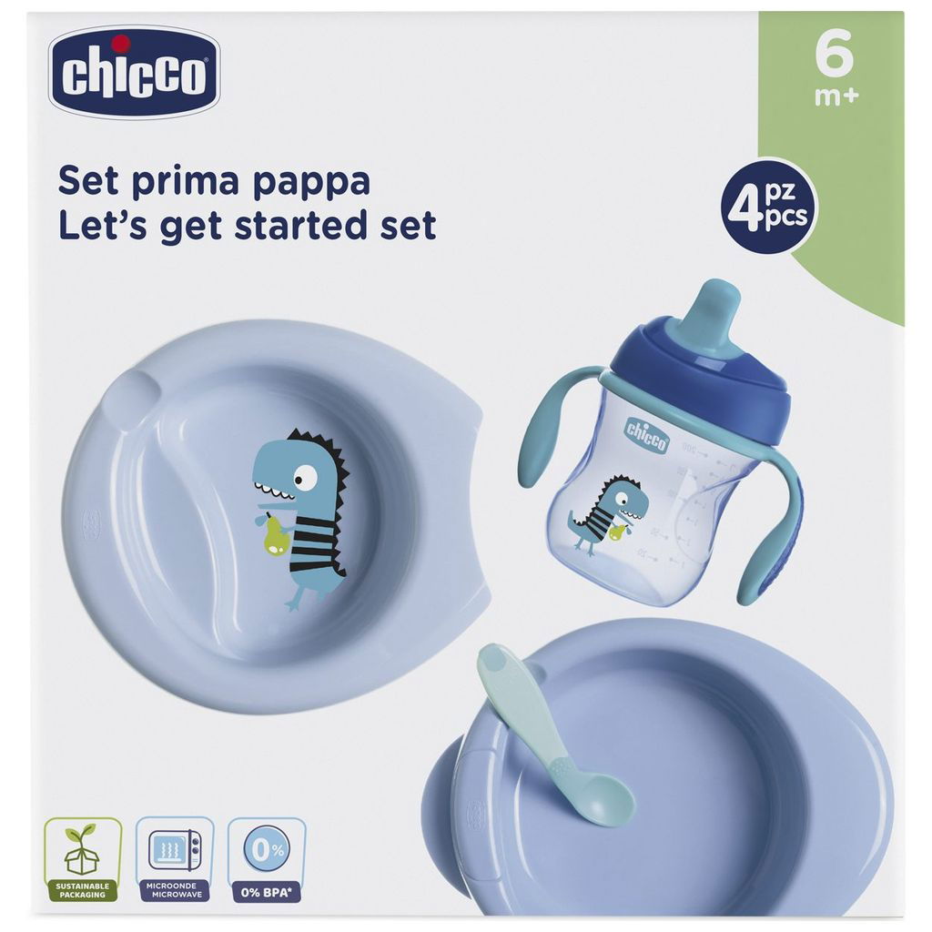 ChiccoChicco   erstes Mahlzeitenset Boy