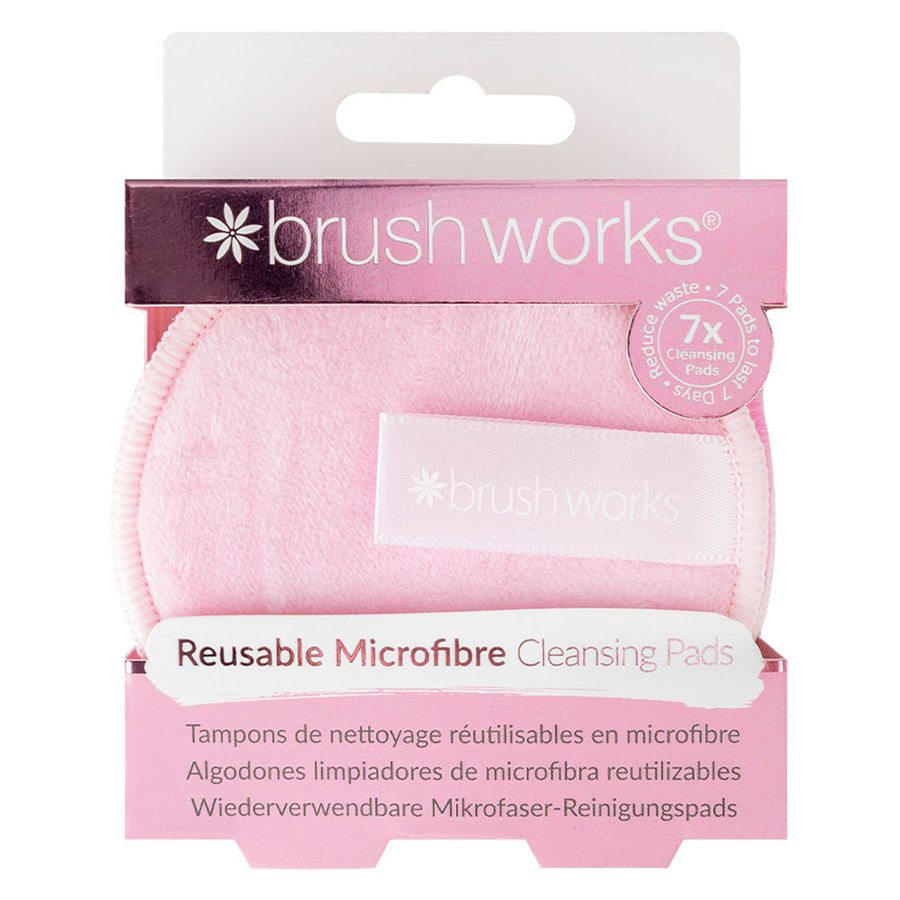 Brushworks Reusable Microfibre Cleansing Pads 7pcs