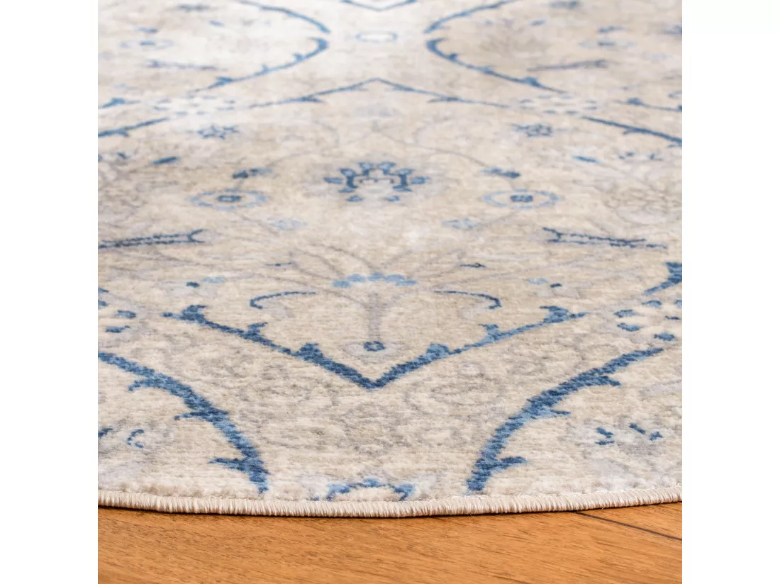 Tapis Light Grey & Blue 201 X 201 cm - Camille