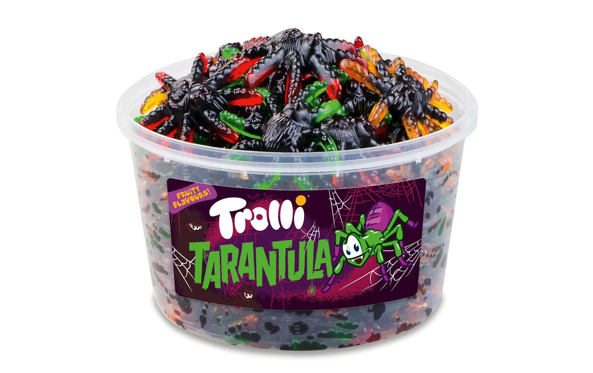 Halloween Tarantula Gummibonbons 1.1 kgBunte Fruchtgummi-Taranteln für Halloween