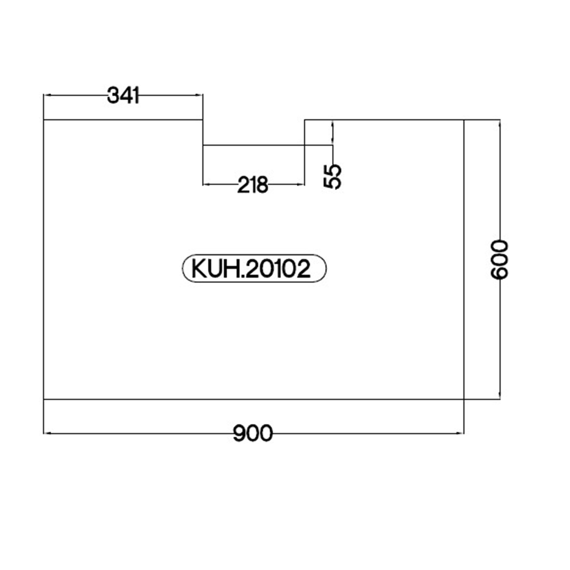 Küchenblock - schwarz matt - Eiche Artisan - mit E-Geräten - 280 cm