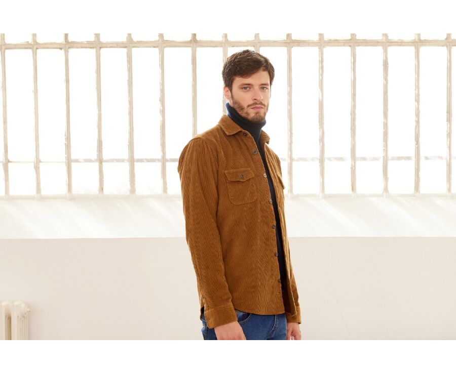 Surchemise en velours Chamois - VICTORIN