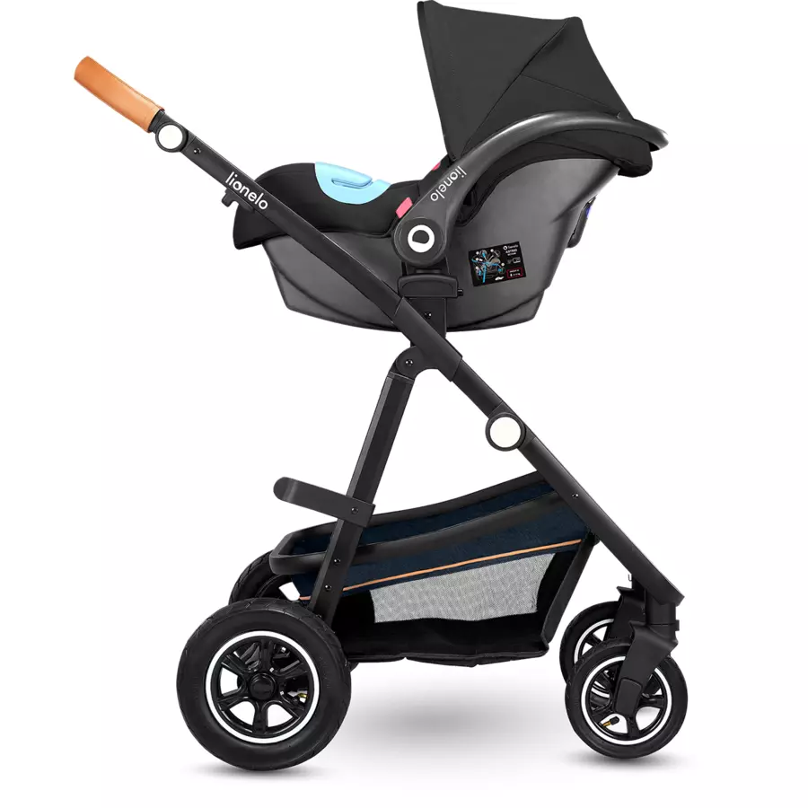 lionelo Kombikinderwagen Amber 3 in 1 Blue Navy