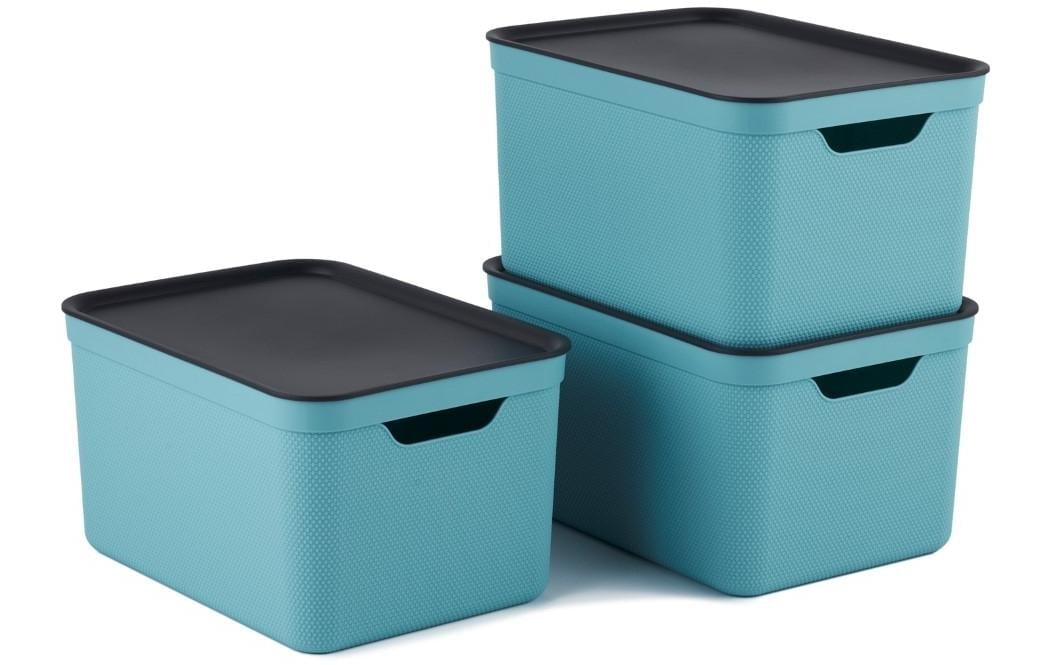 Aufbewahrungsbox »A4 Jive 3 Stück, Hellblau«