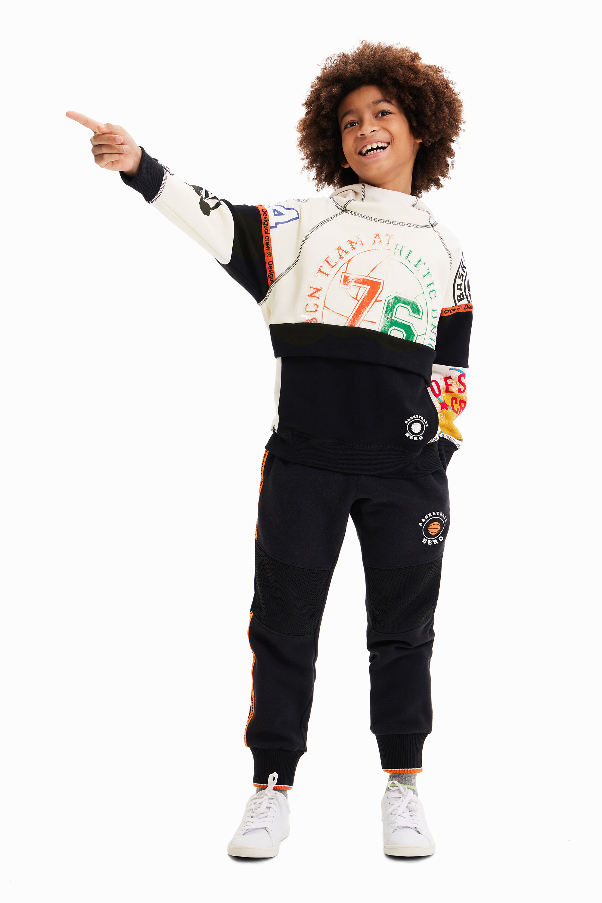 Sweat-shirt patchwork sport