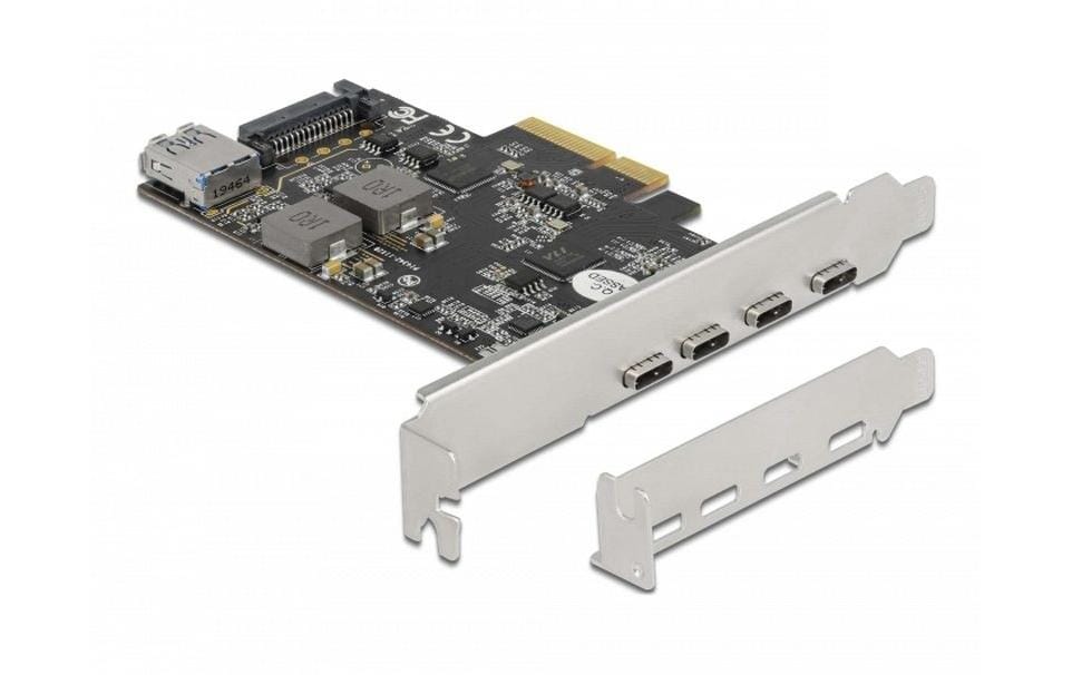 PCI-Express-Karte 90059 USB 3.1 Gen2 - 4x USB-CPCIe-Schnittstellenkarte mit vier externen und einem Internen USB-Anschluss