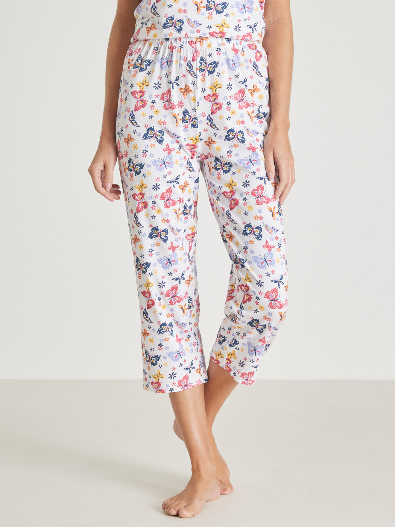 Pantacourt de pyjama en maille pur coton